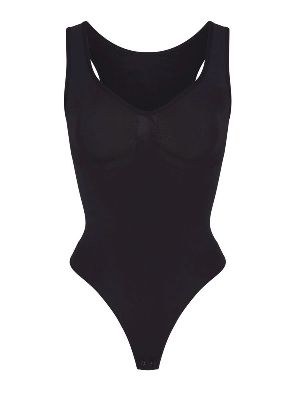BNWOT Skims Seamless Sculpt Scoop Neck Tank Thong Bodysuit Onyx XS